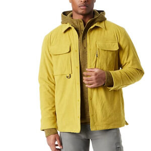 NWT Bass Outdoor Corduroy Long Sleeve Pocket Worker Shirt Antique Moss Men's S